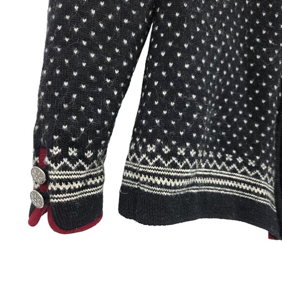 DALE OF NORWAY MEDIUM NEW WOOL FAIR ISLE ZIP UP LONG SLEEVE SWEATER - Picture 7 of 7